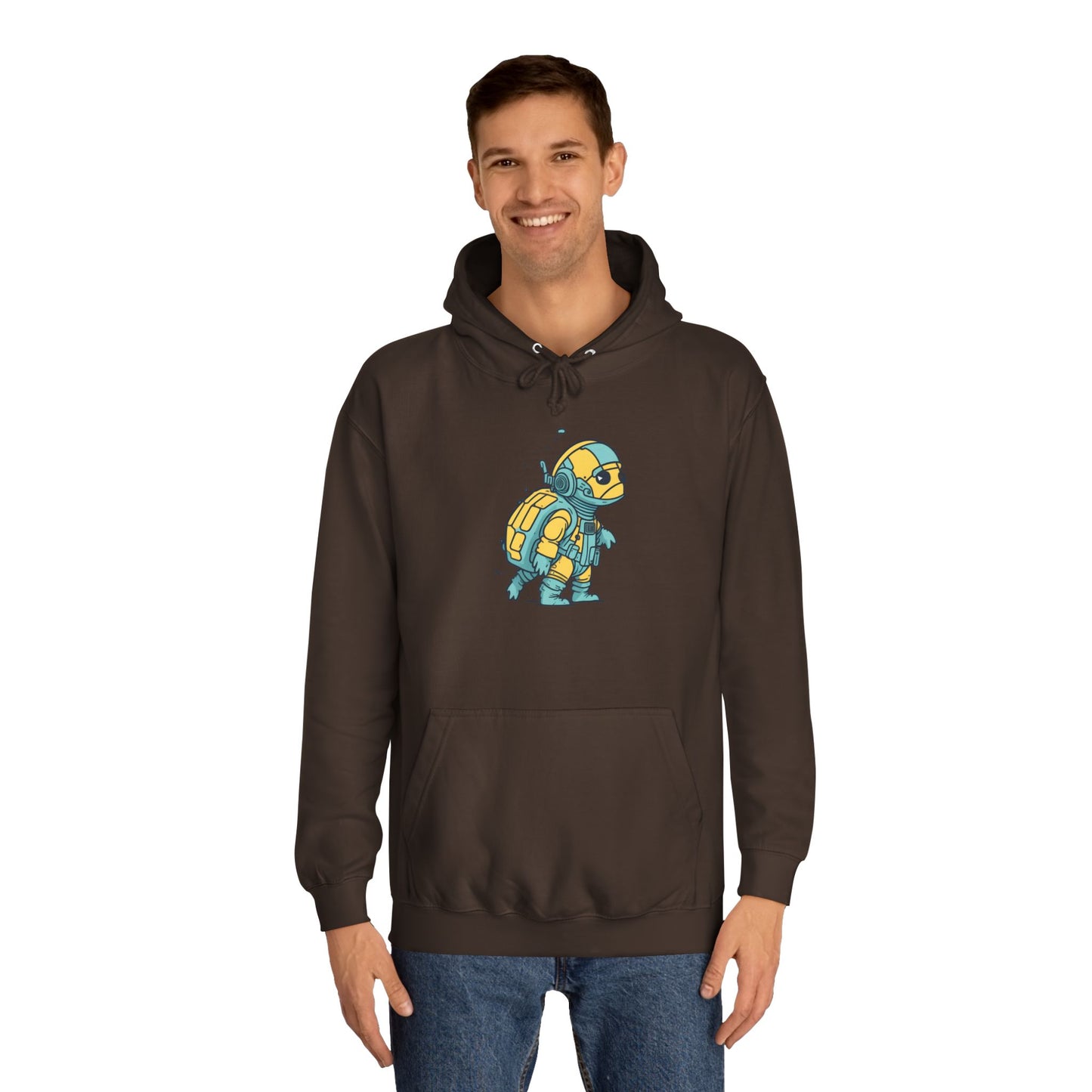 Cosmic Voyager Turtle Unisex College Hoodie