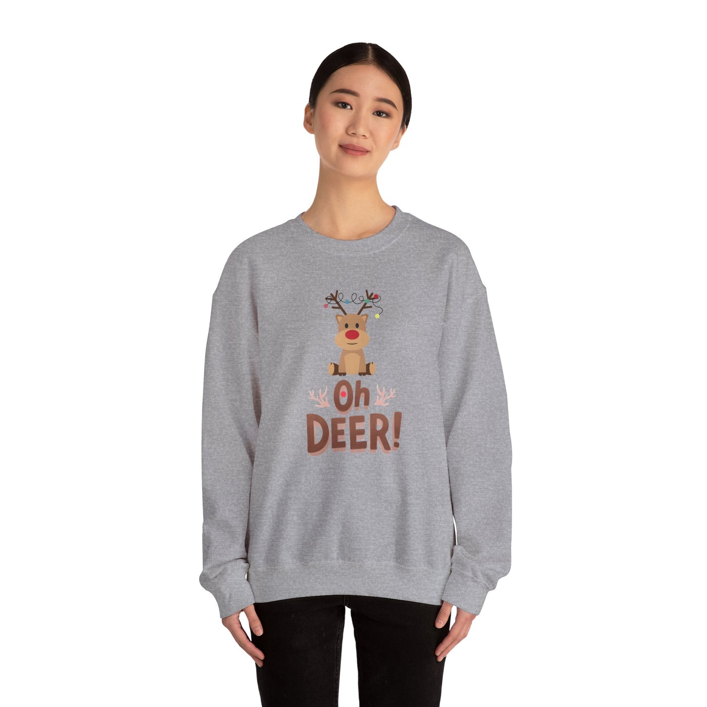 Oh Deer, Tangled Cheer Unisex Crewneck Christmas Sweatshirt