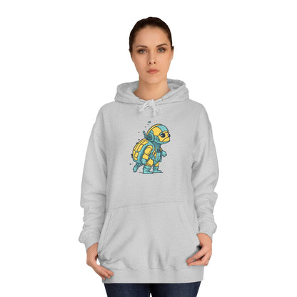 Cosmic Voyager Turtle Unisex College Hoodie