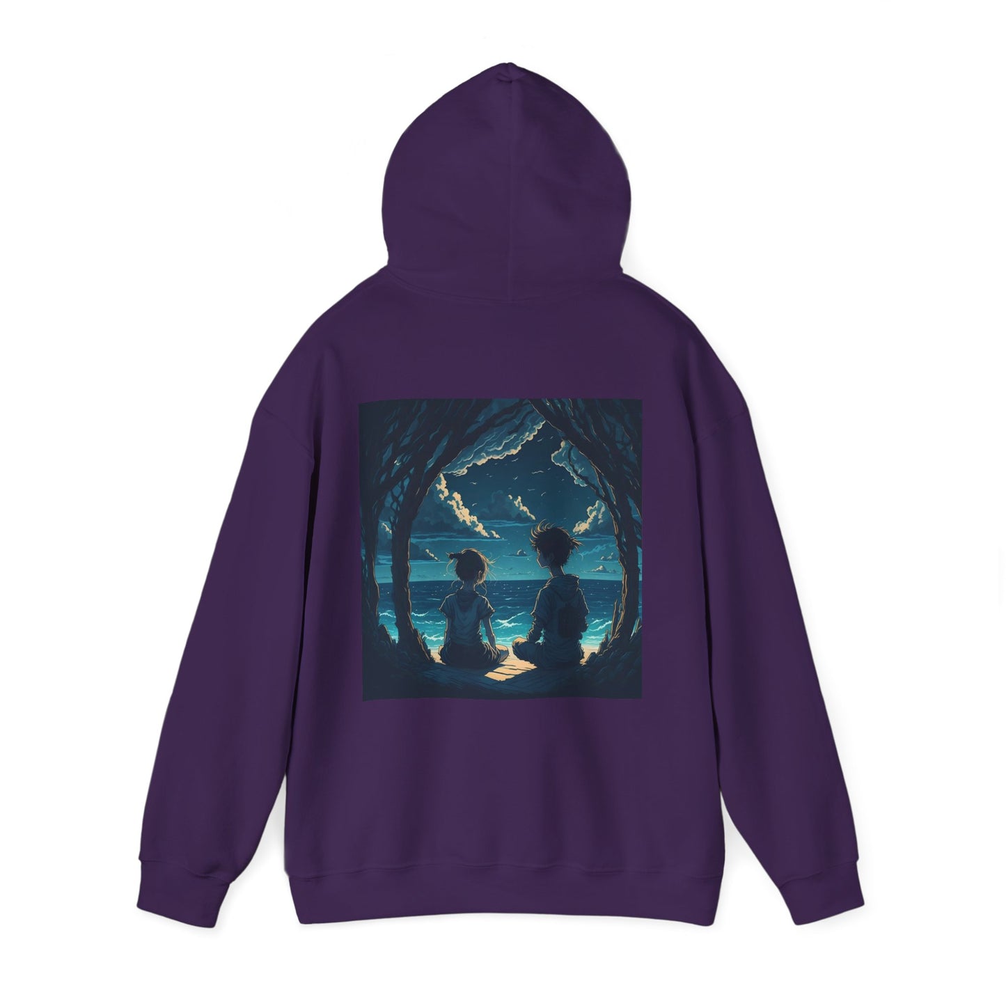 Tranquil graphic Unisex Heavy Blend Hooded Sweatshirt