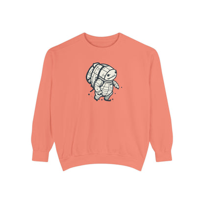 Celestial Explorer Turtle Unisex Garment-Dyed Sweatshirt