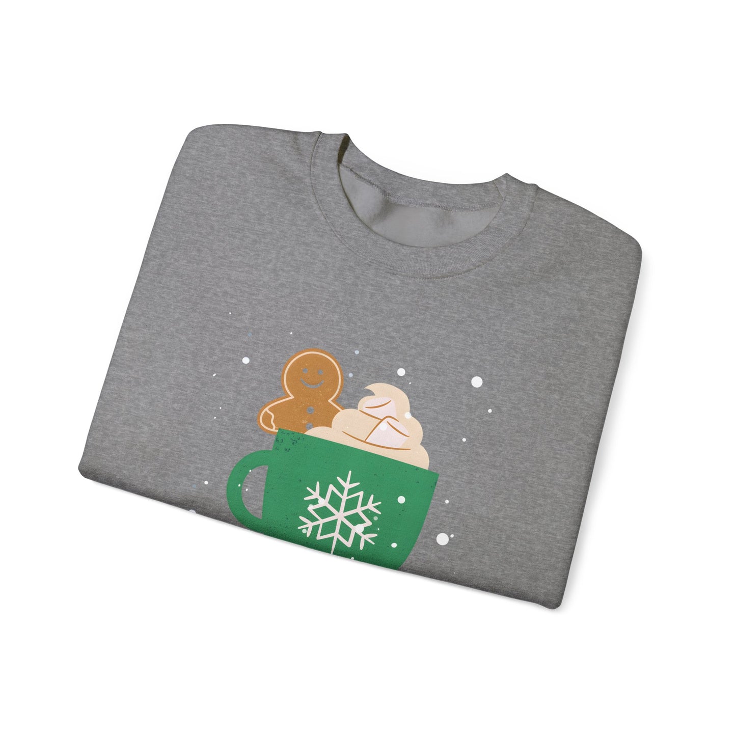 Gingerbread & Cocoa Comfort Sweatshirt Unisex Crewneck Christmas Sweatshirt