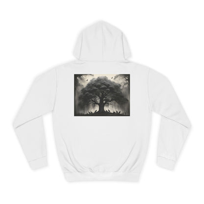 Echoes of the Abyss Graphic Unisex College Hoodie