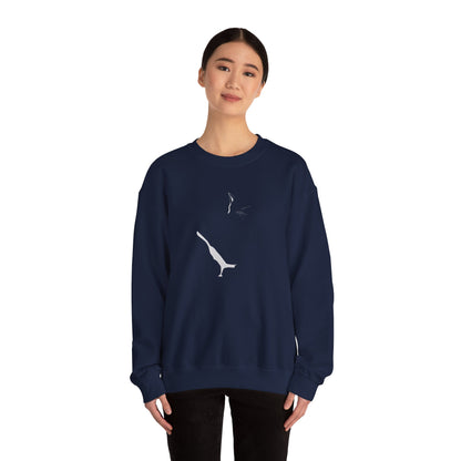 Whiskers in Shadow Unisex Heavy Blend™ Crewneck Graphic Sweatshirt