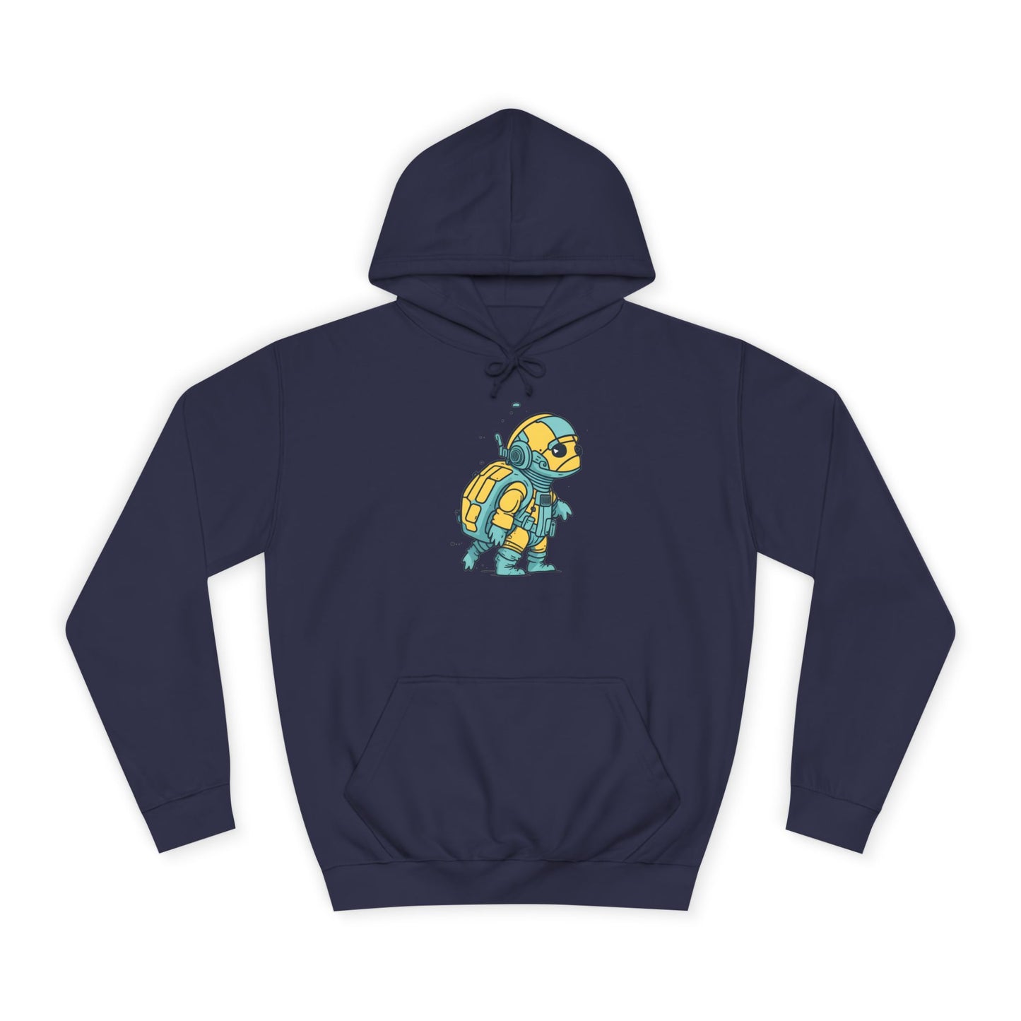 Cosmic Voyager Turtle Unisex College Hoodie