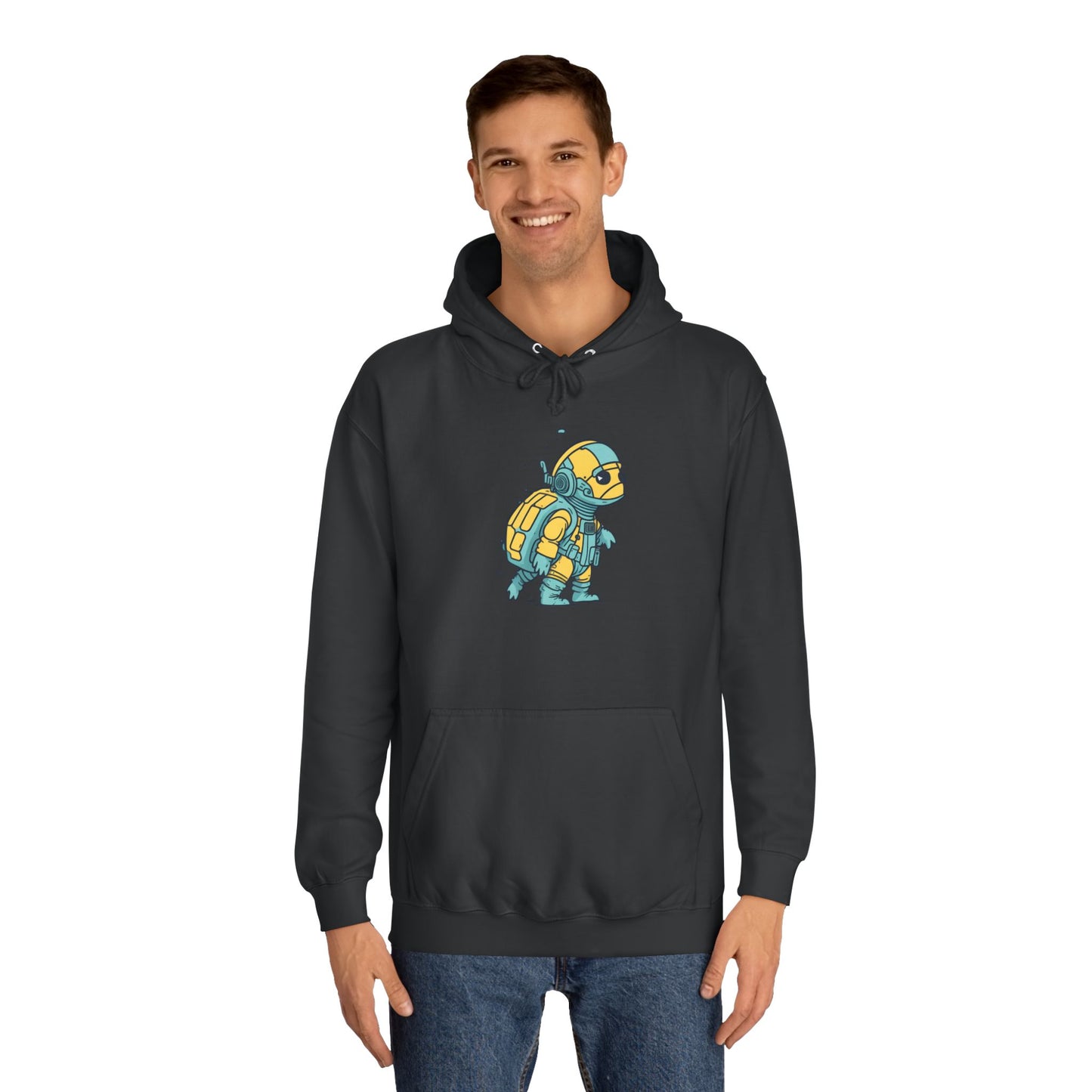 Cosmic Voyager Turtle Unisex College Hoodie