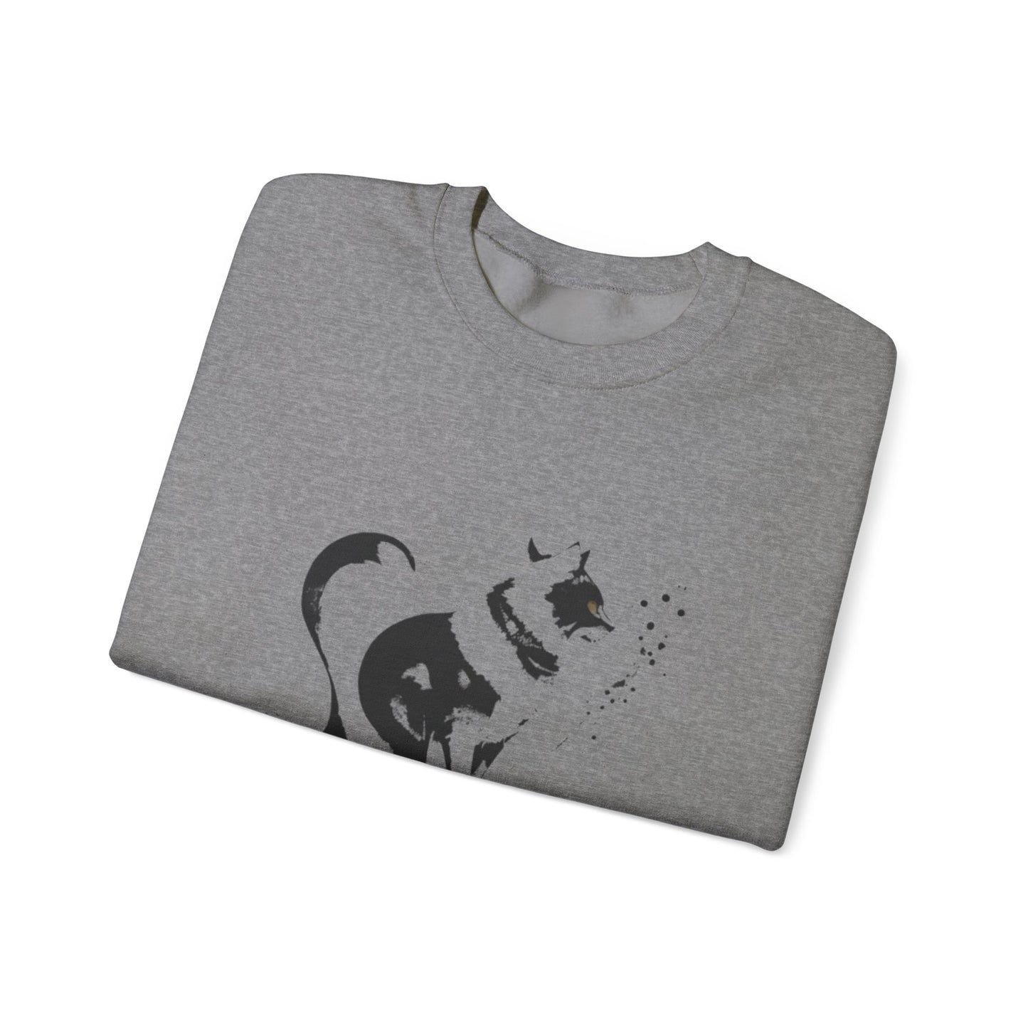 Whiskers in strokes Unisex Heavy Blend™ Crewneck Graphic Sweatshirt