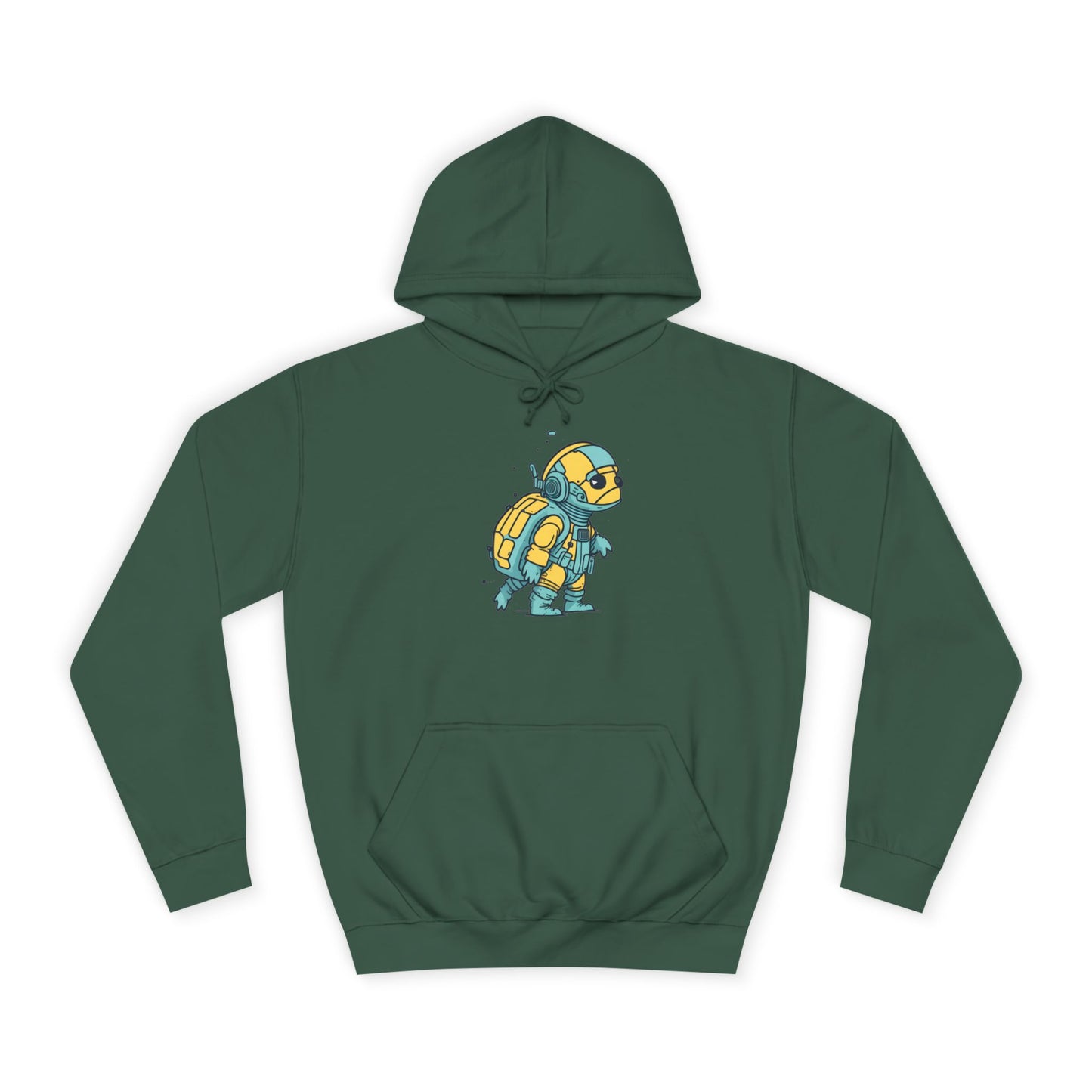 Cosmic Voyager Turtle Unisex College Hoodie