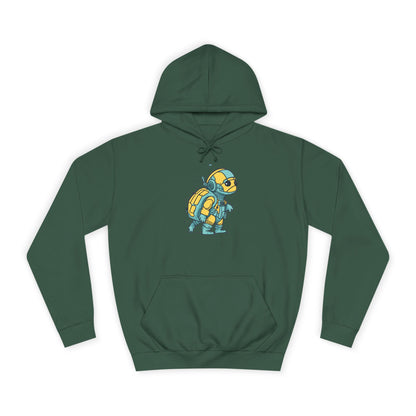 Cosmic Voyager Turtle Unisex College Hoodie