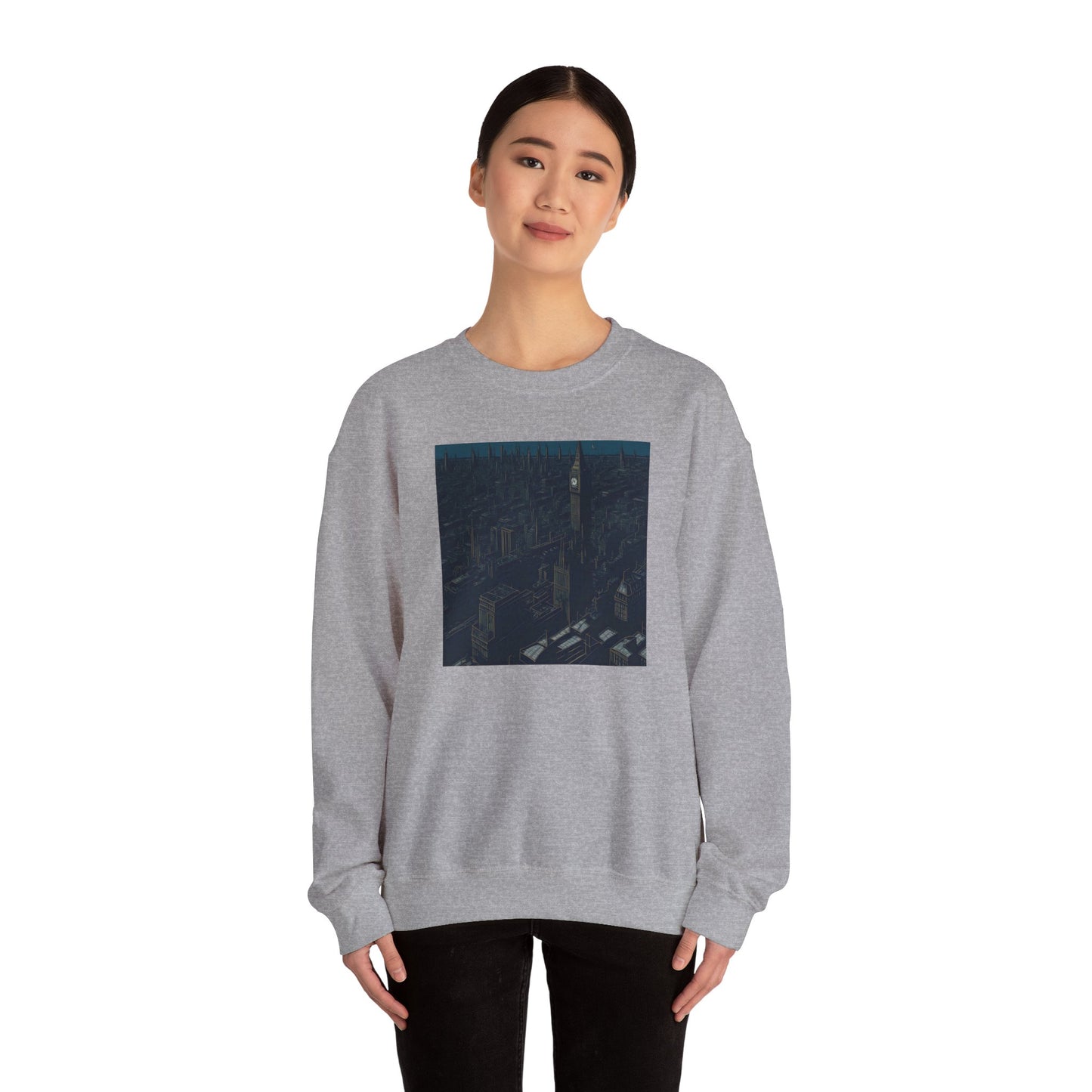 A city Unisex Heavy Blend Crewneck Sweatshirt