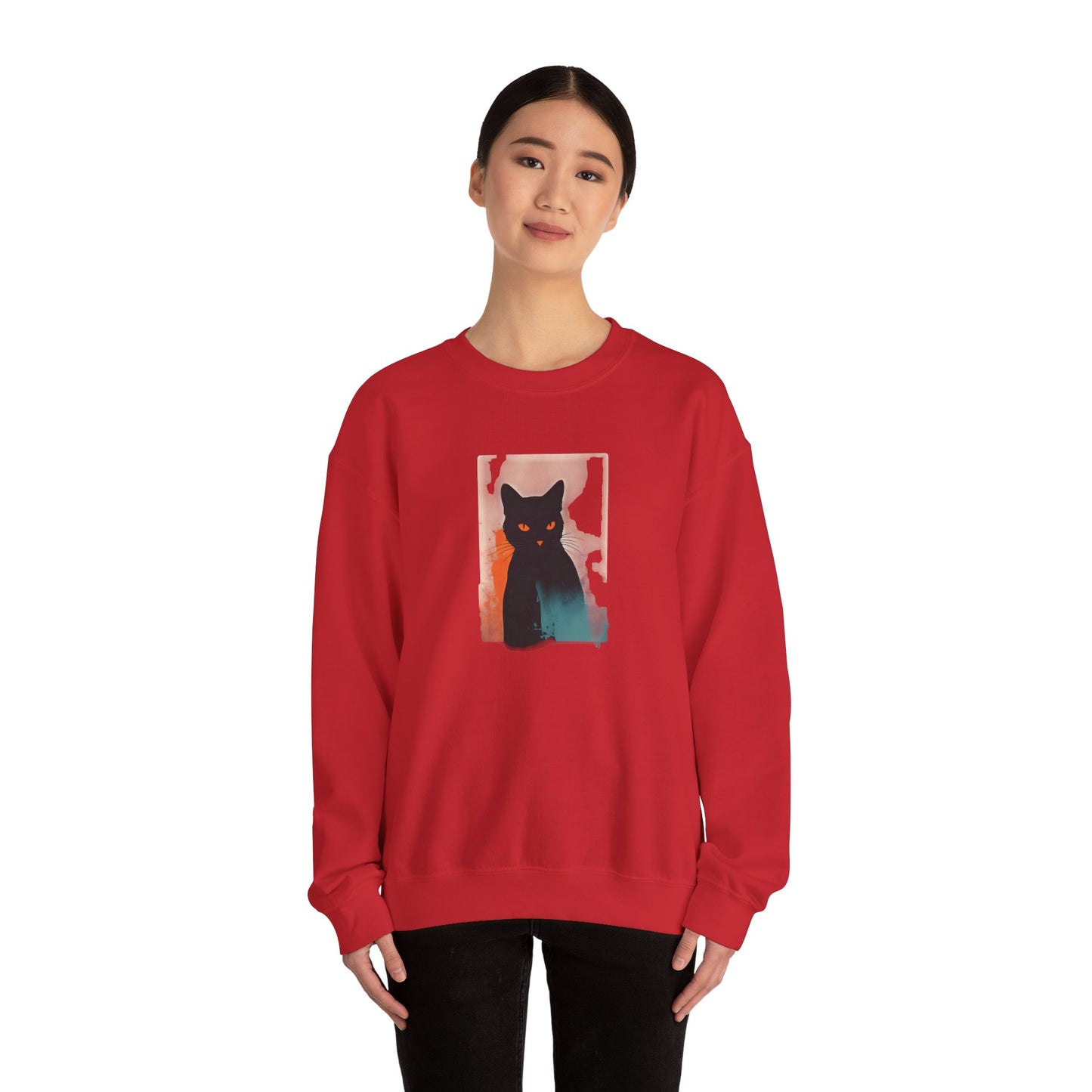Grace in Purr Unisex Heavy Blend™ Crewneck Graphic Sweatshirt