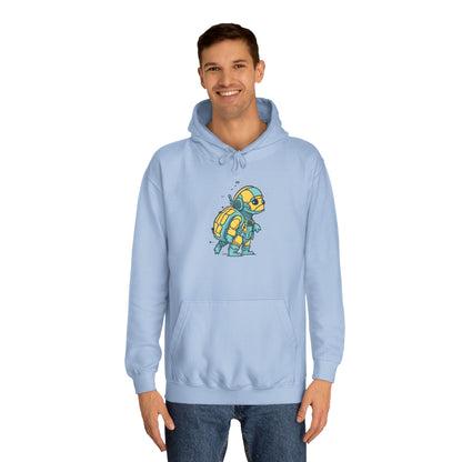Cosmic Voyager Turtle Unisex College Hoodie