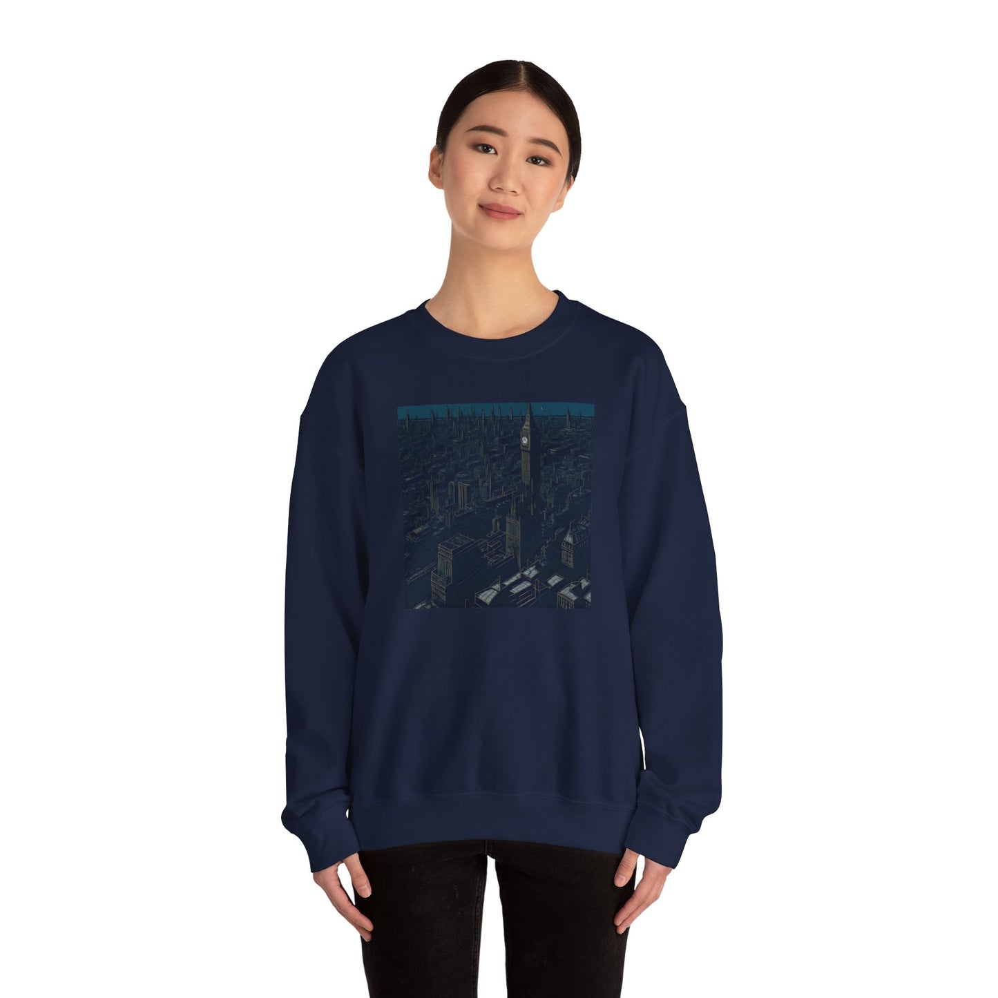 A city Unisex Heavy Blend Crewneck Sweatshirt