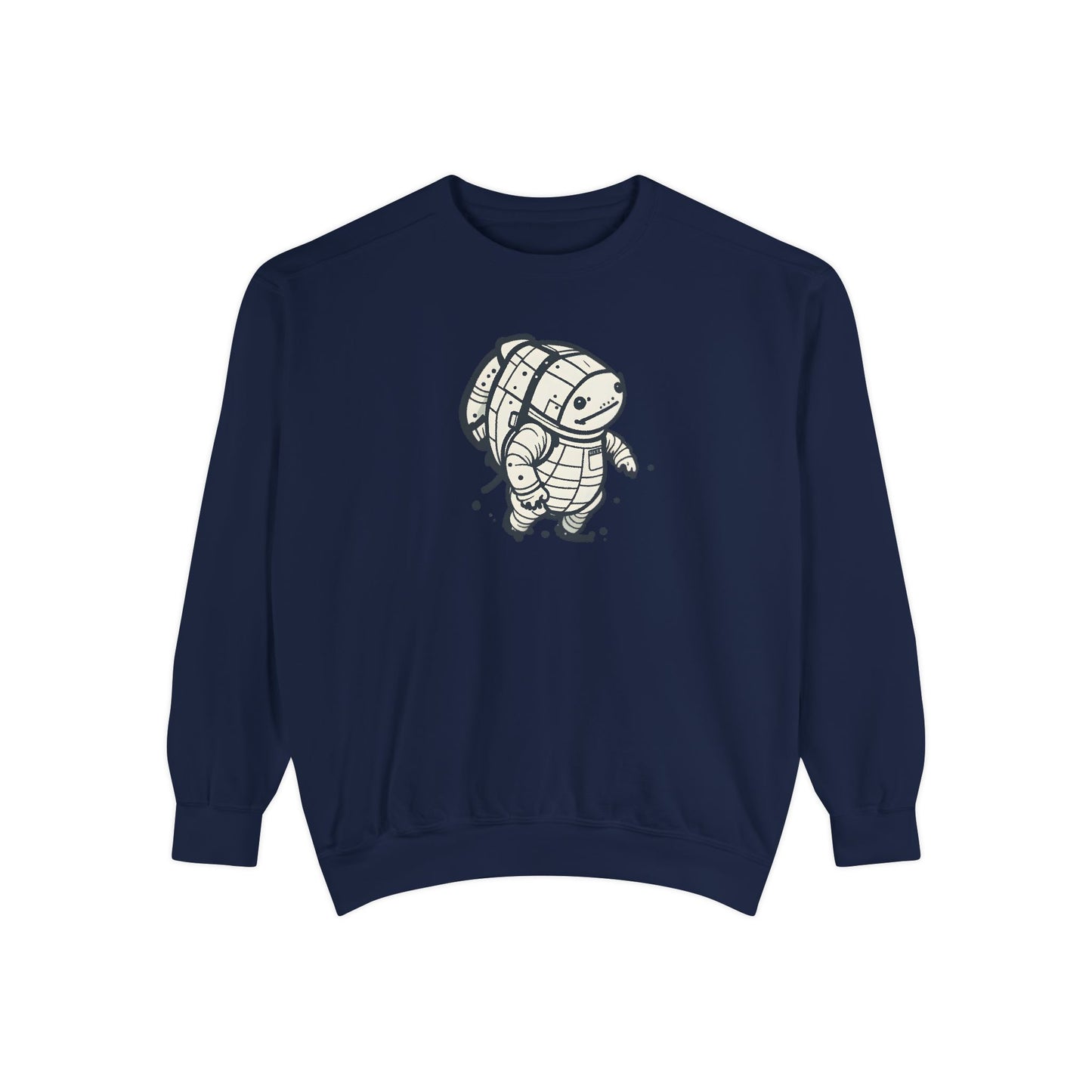 Celestial Explorer Turtle Unisex Garment-Dyed Sweatshirt