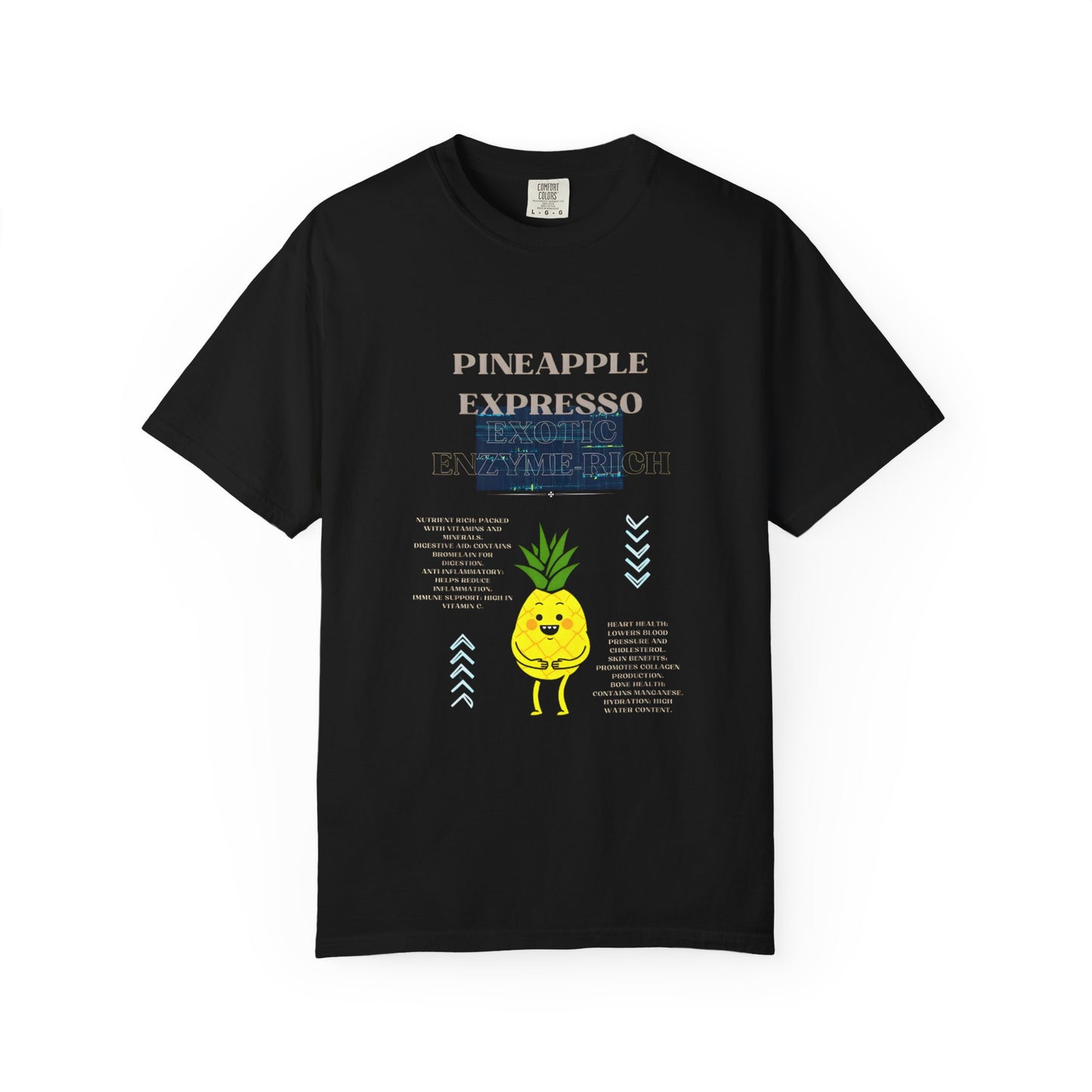 Pineapple Expresso Graphic Unisex Garment-Dyed T-shirt