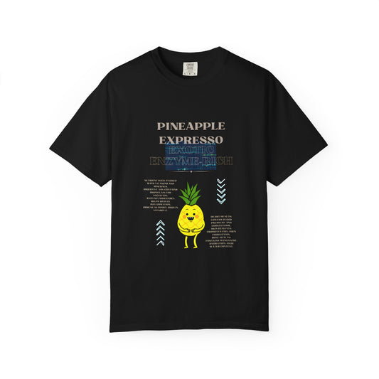 Pineapple Expresso Graphic Unisex Garment-Dyed T-shirt
