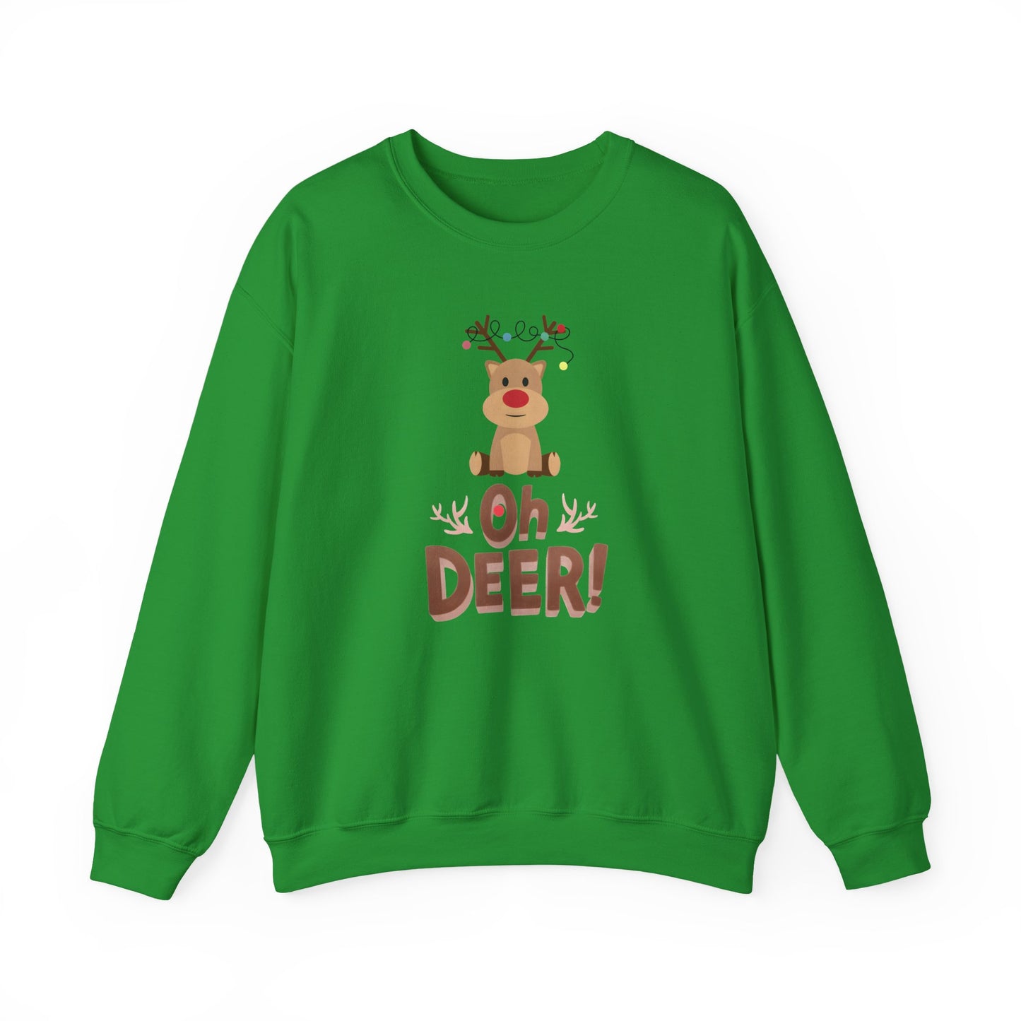 Oh Deer, Tangled Cheer Unisex Crewneck Christmas Sweatshirt