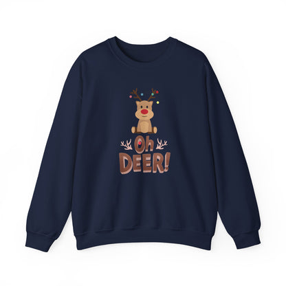 Oh Deer, Tangled Cheer Unisex Crewneck Christmas Sweatshirt