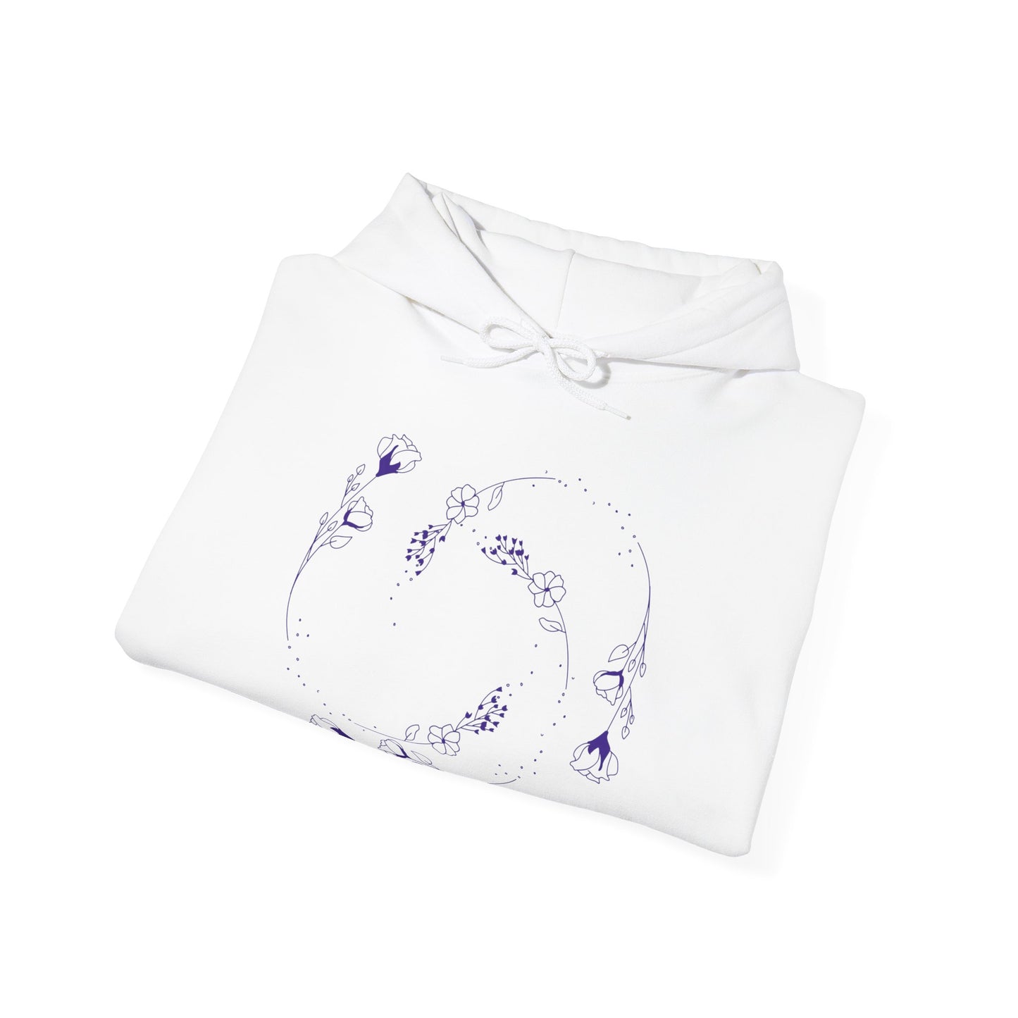 Swirling flower Unisex Heavy Blend Hooded Sweatshirt