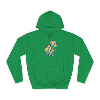 Cosmic Voyager Turtle Unisex College Hoodie