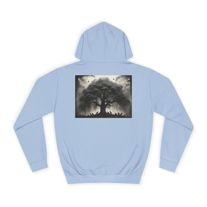 Echoes of the Abyss Graphic Unisex College Hoodie