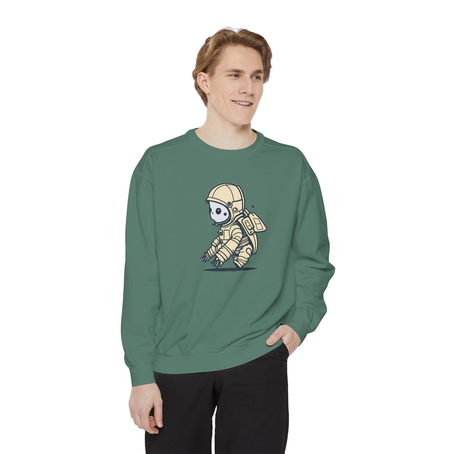 Galactic Guardian Turtle Unisex Garment-Dyed Sweatshirt