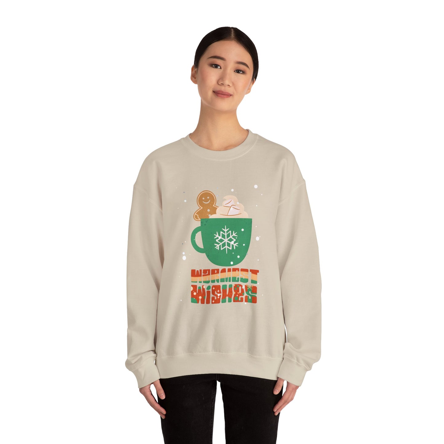 Gingerbread & Cocoa Comfort Sweatshirt Unisex Crewneck Christmas Sweatshirt