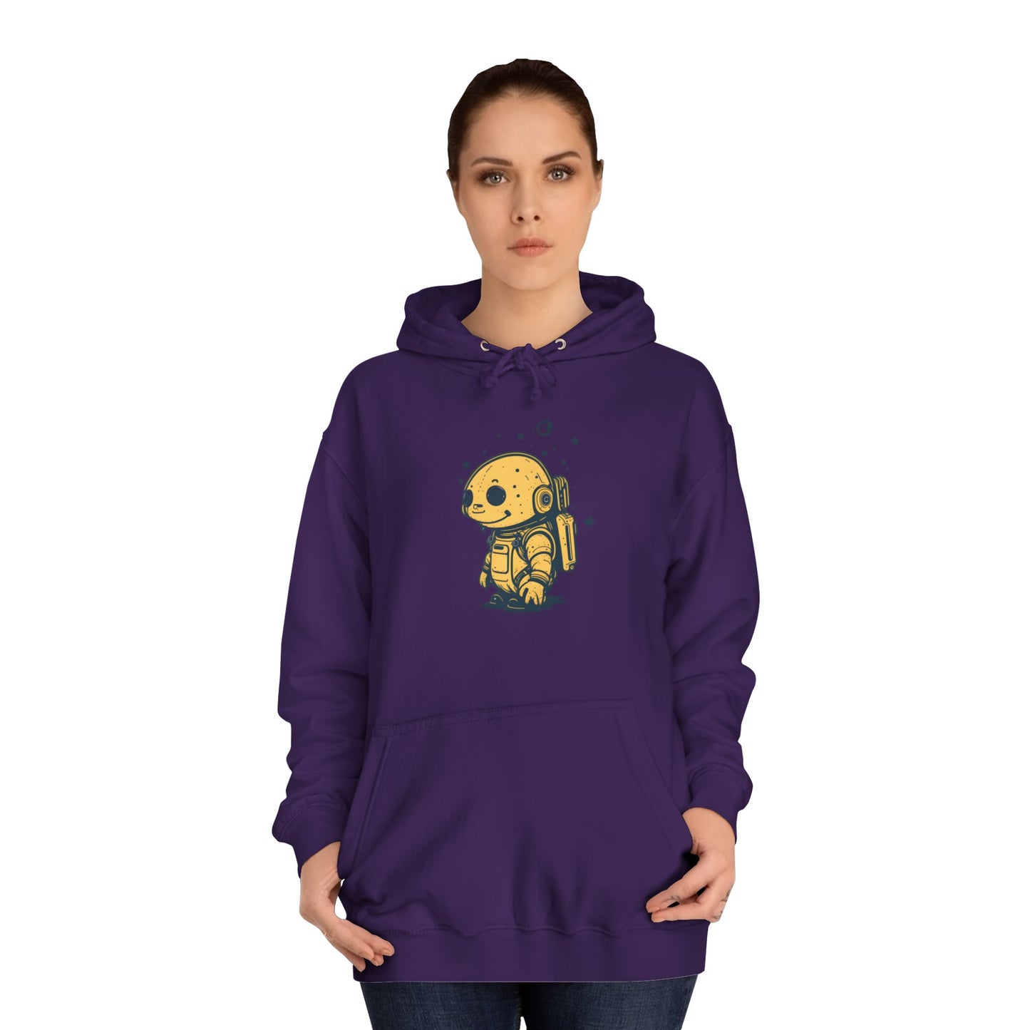 Astro-Turtle Adventure Unisex College Hoodie