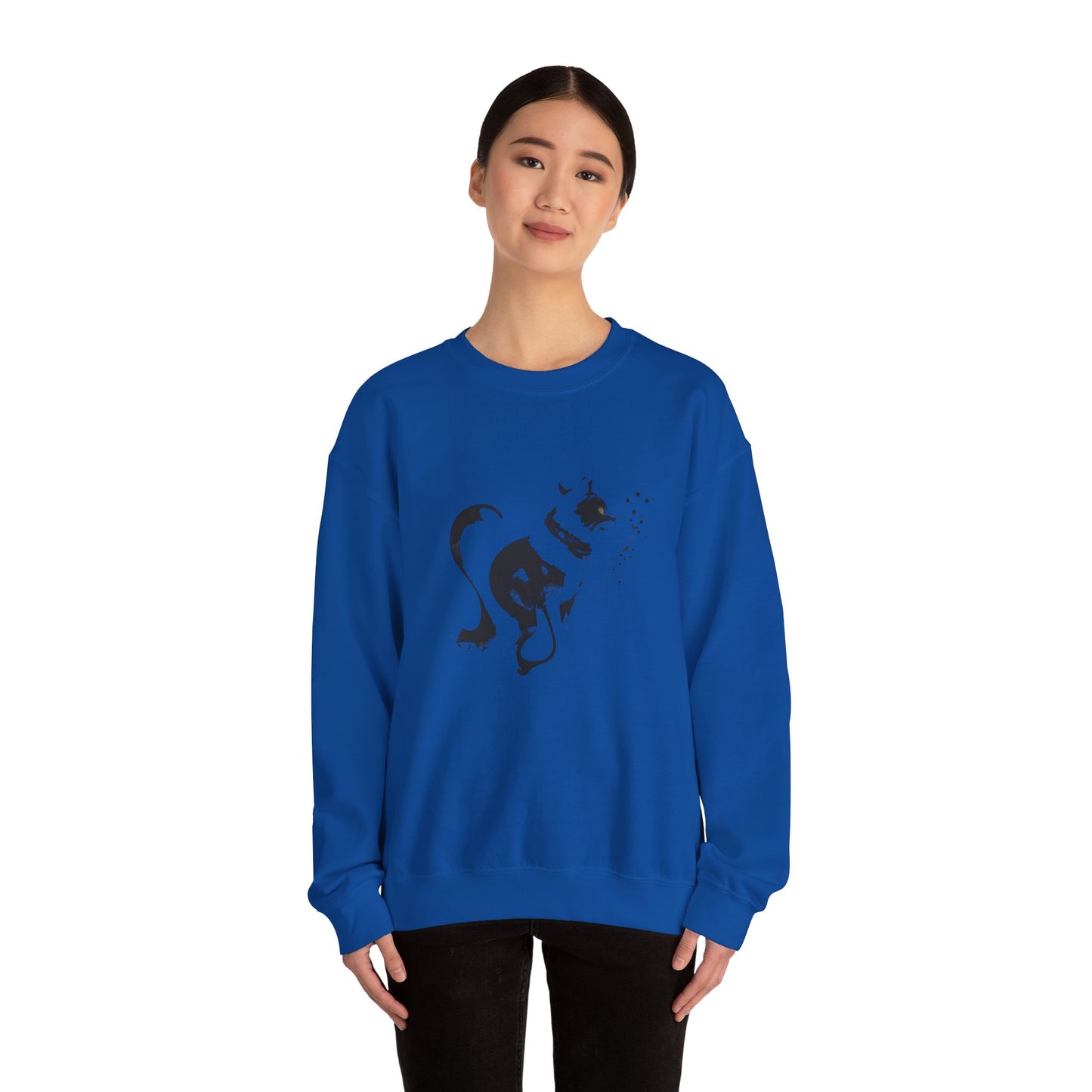 Whiskers in strokes Unisex Heavy Blend™ Crewneck Graphic Sweatshirt