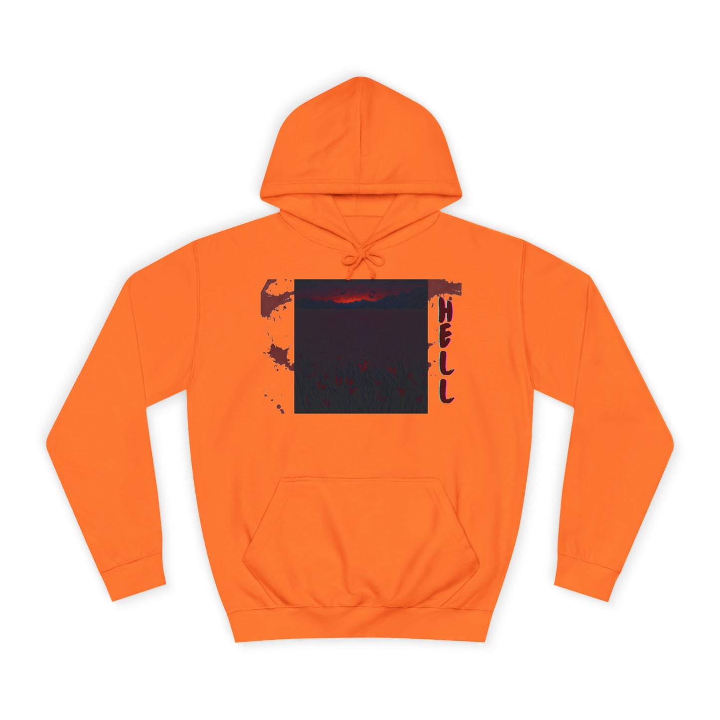 Hell or Paradise Graphic Unisex College Hoodie