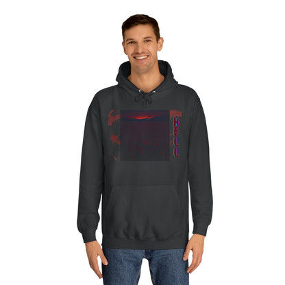 Hell or Paradise Graphic Unisex College Hoodie