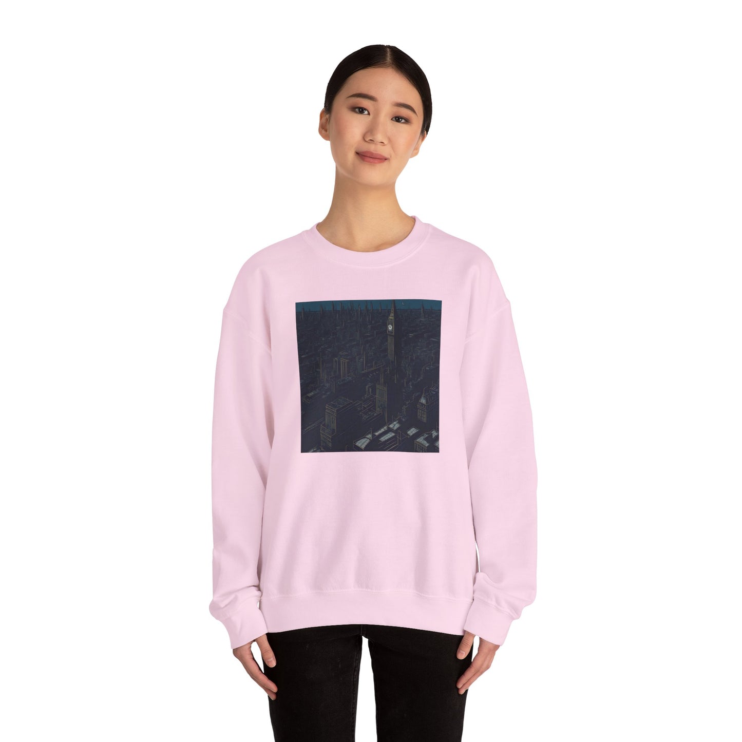 A city Unisex Heavy Blend Crewneck Sweatshirt