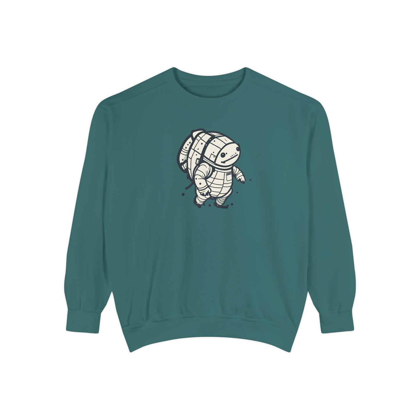 Celestial Explorer Turtle Unisex Garment-Dyed Sweatshirt