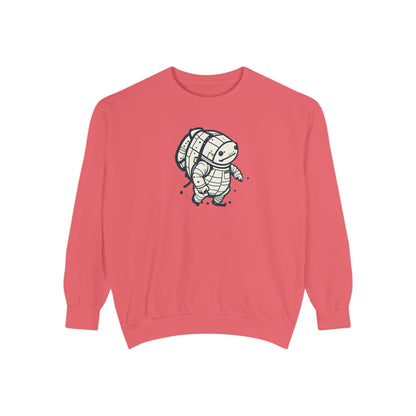 Celestial Explorer Turtle Unisex Garment-Dyed Sweatshirt