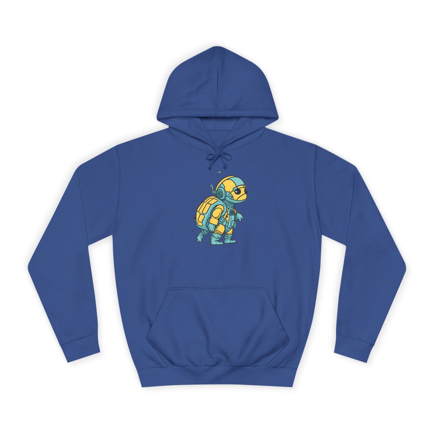 Cosmic Voyager Turtle Unisex College Hoodie