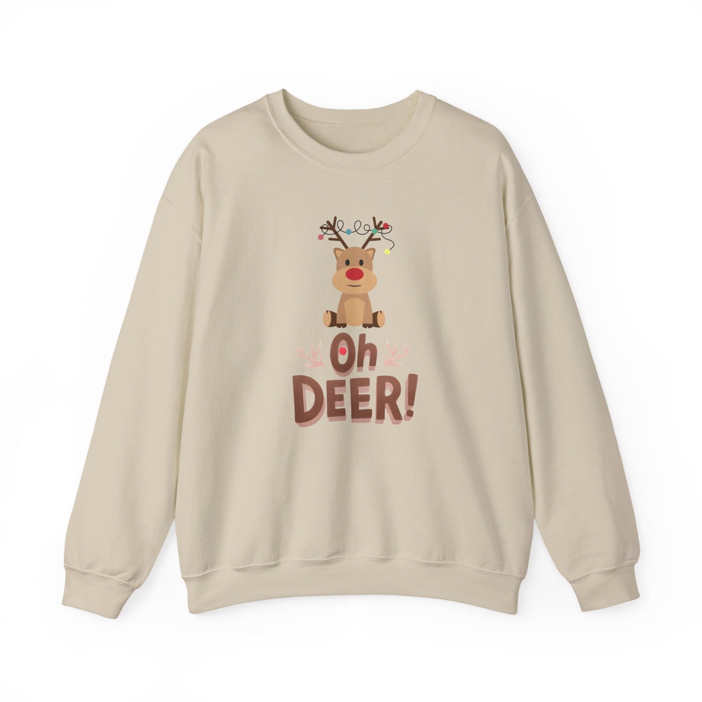 Oh Deer, Tangled Cheer Unisex Crewneck Christmas Sweatshirt