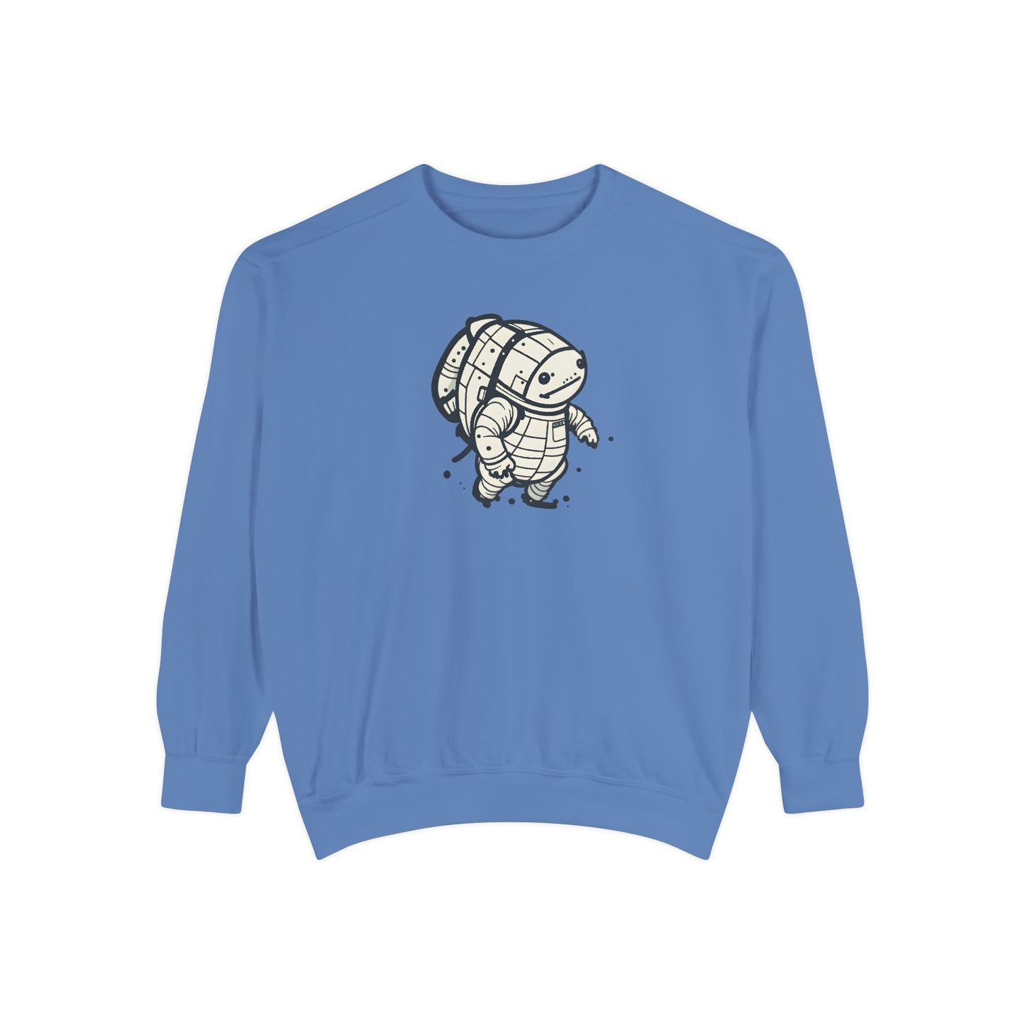 Celestial Explorer Turtle Unisex Garment-Dyed Sweatshirt