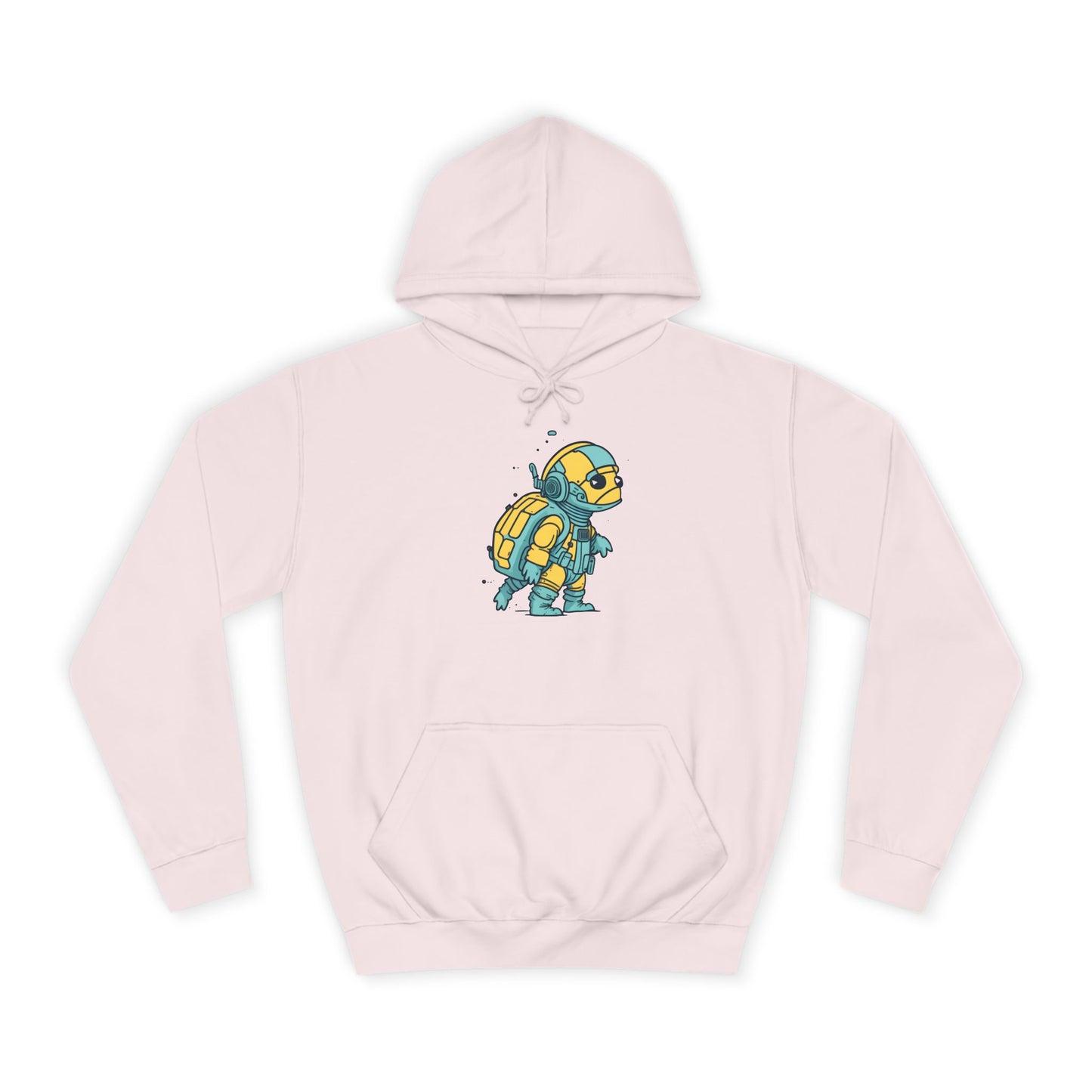 Cosmic Voyager Turtle Unisex College Hoodie