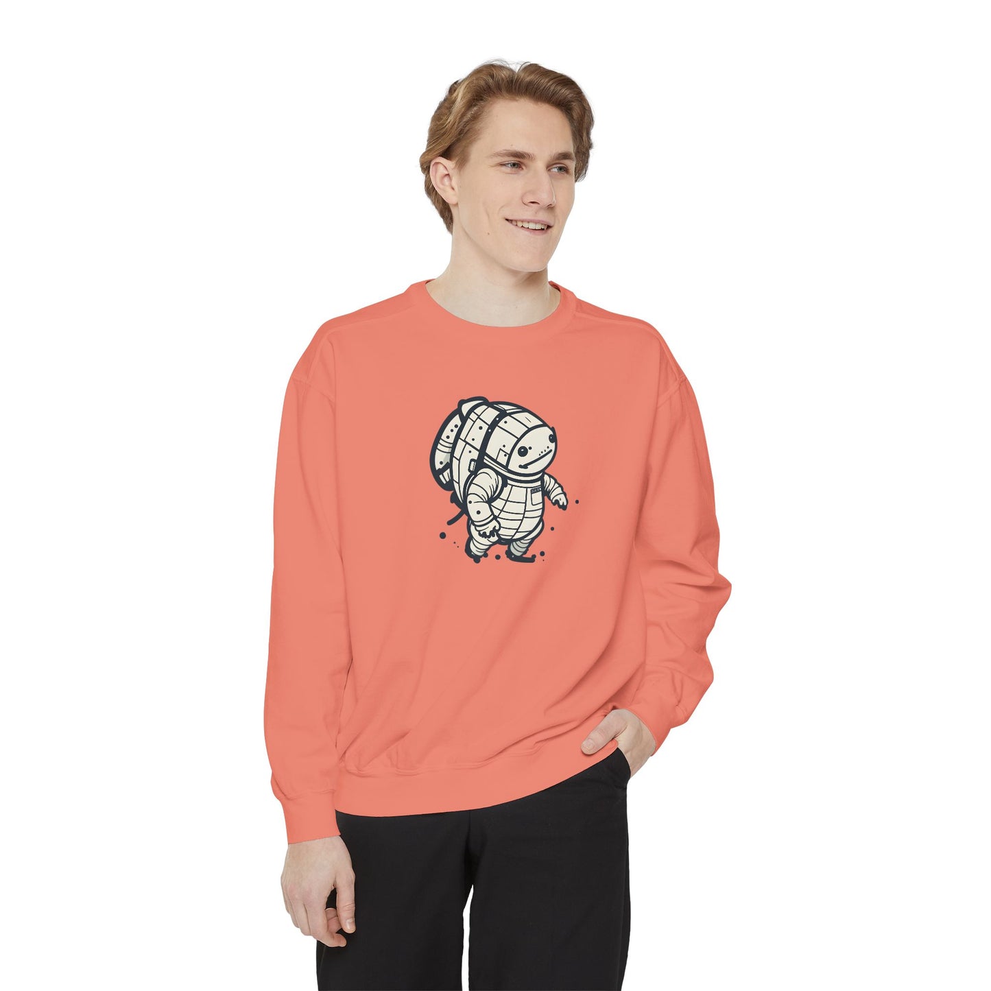 Celestial Explorer Turtle Unisex Garment-Dyed Sweatshirt