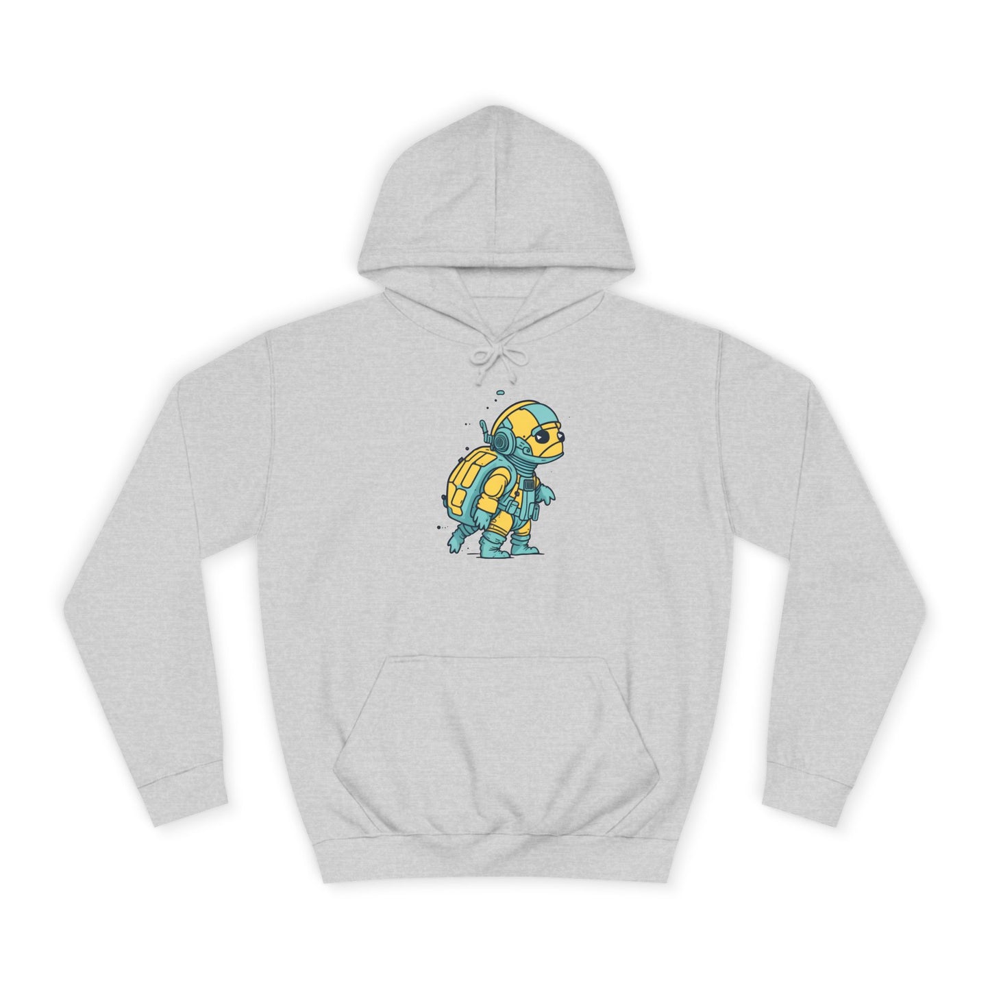 Cosmic Voyager Turtle Unisex College Hoodie