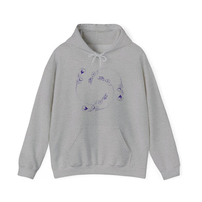 Swirling flower Unisex Heavy Blend Hooded Sweatshirt