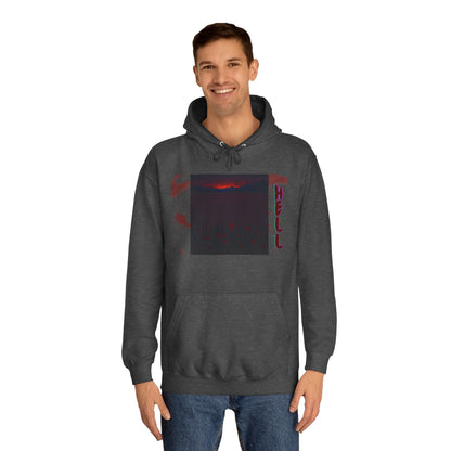 Hell or Paradise Graphic Unisex College Hoodie
