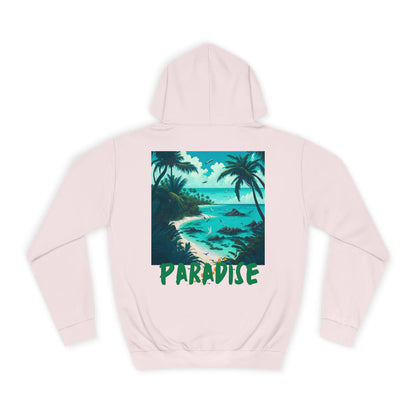 Hell or Paradise Graphic Unisex College Hoodie