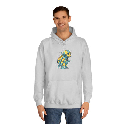 Cosmic Voyager Turtle Unisex College Hoodie