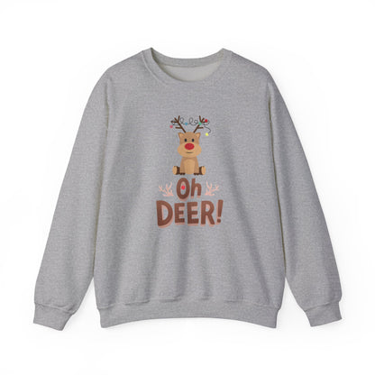 Oh Deer, Tangled Cheer Unisex Crewneck Christmas Sweatshirt