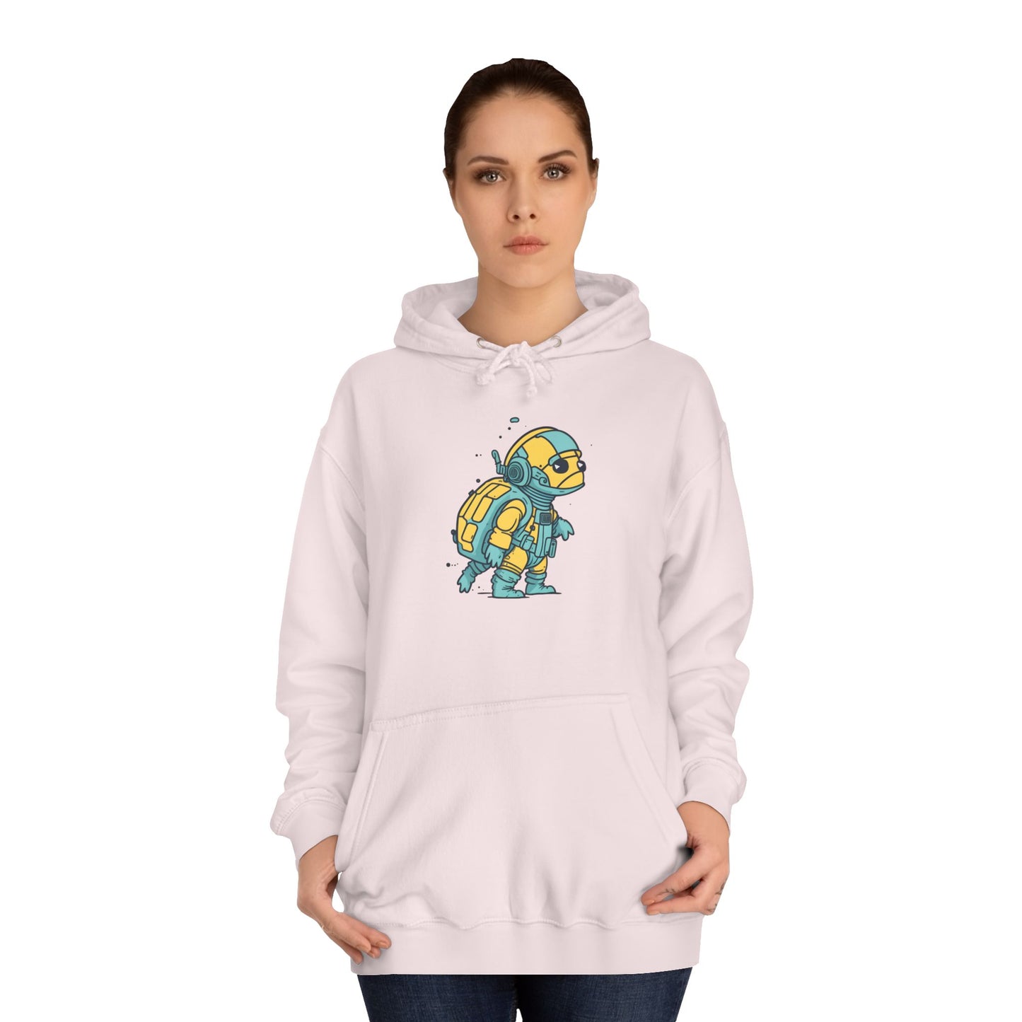 Cosmic Voyager Turtle Unisex College Hoodie