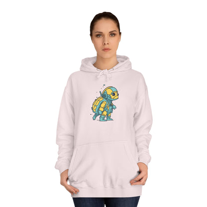 Cosmic Voyager Turtle Unisex College Hoodie