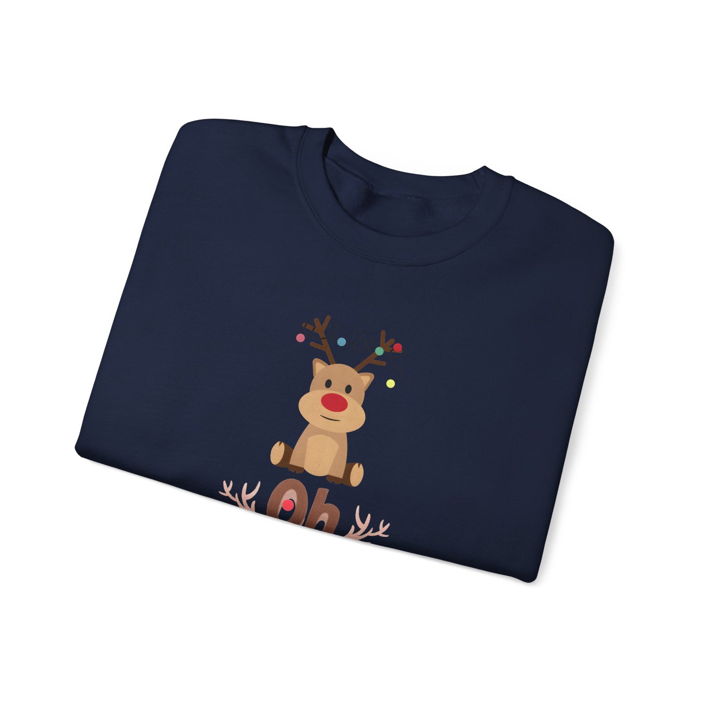 Oh Deer, Tangled Cheer Unisex Crewneck Christmas Sweatshirt