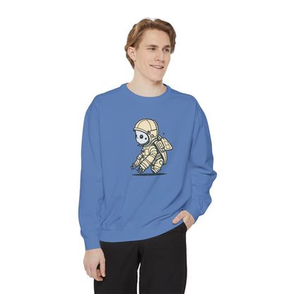 Galactic Guardian Turtle Unisex Garment-Dyed Sweatshirt