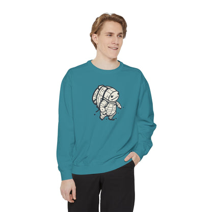 Celestial Explorer Turtle Unisex Garment-Dyed Sweatshirt
